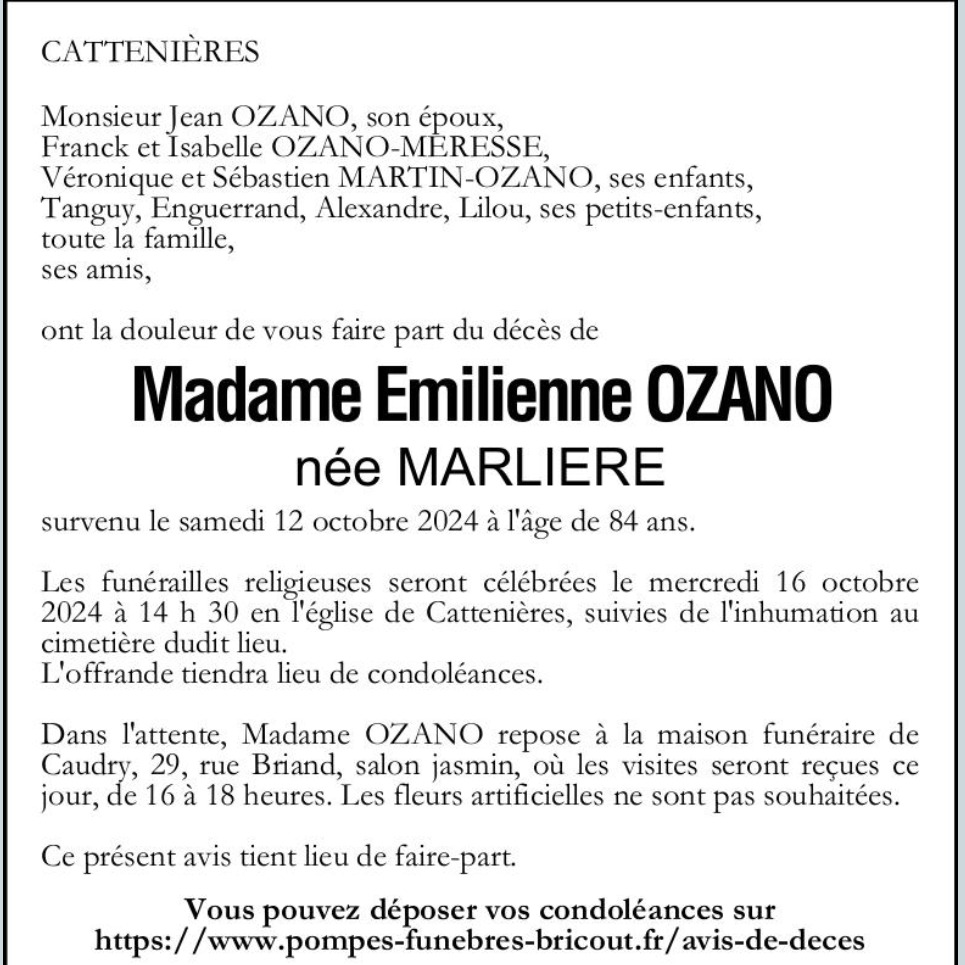 Photo d’Emilienne OZANO