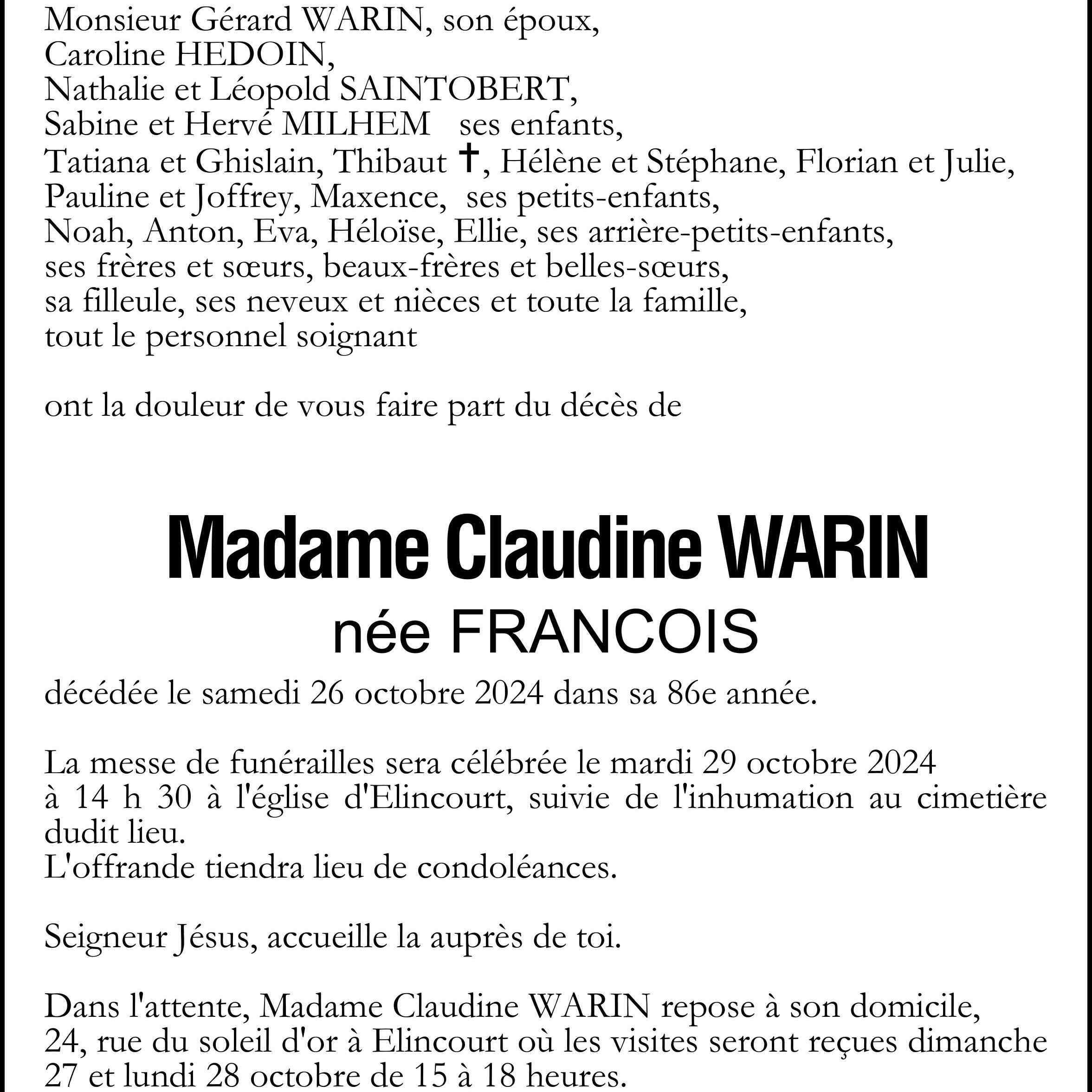 Photo de Claudine WARIN