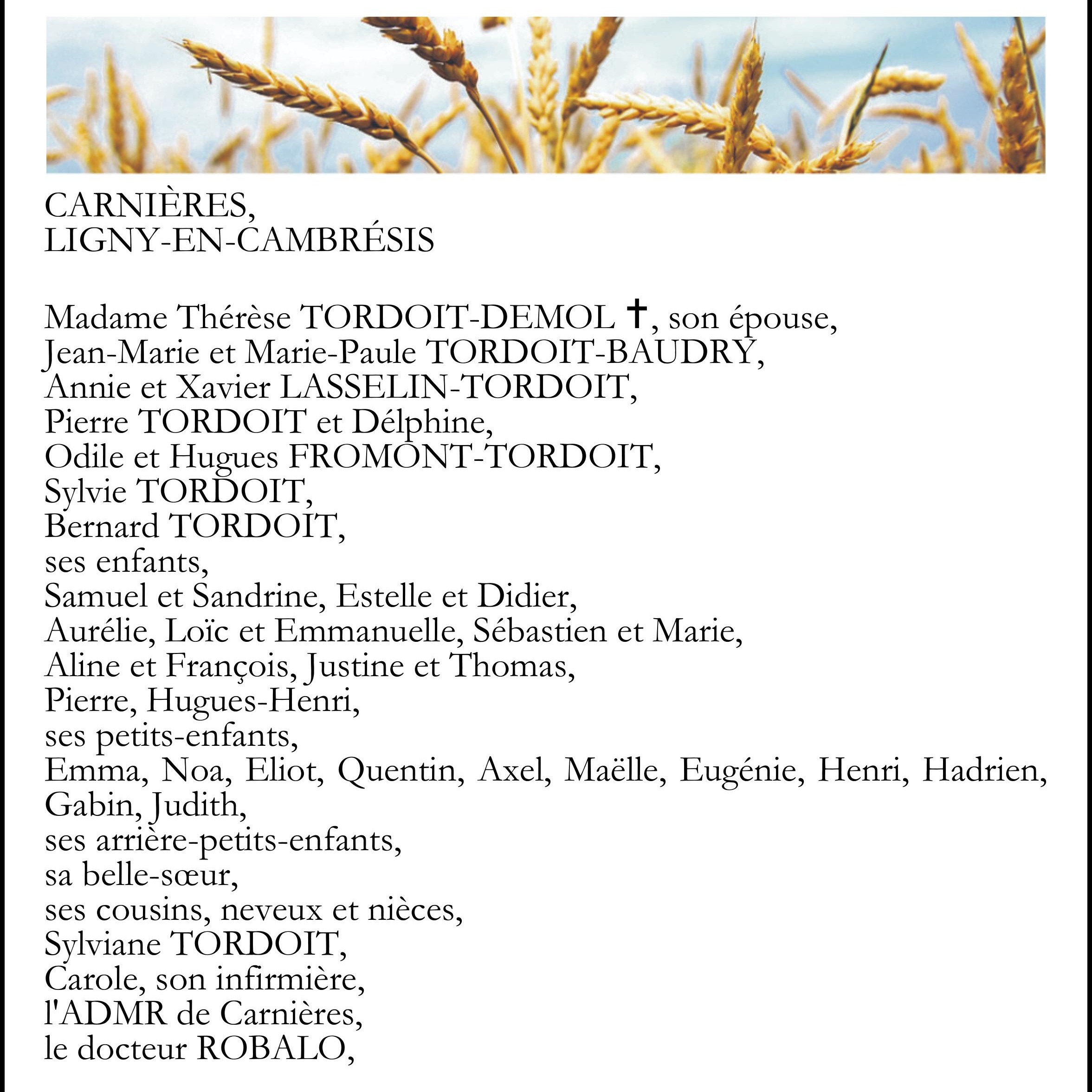 Photo d’Arsène TORDOIT