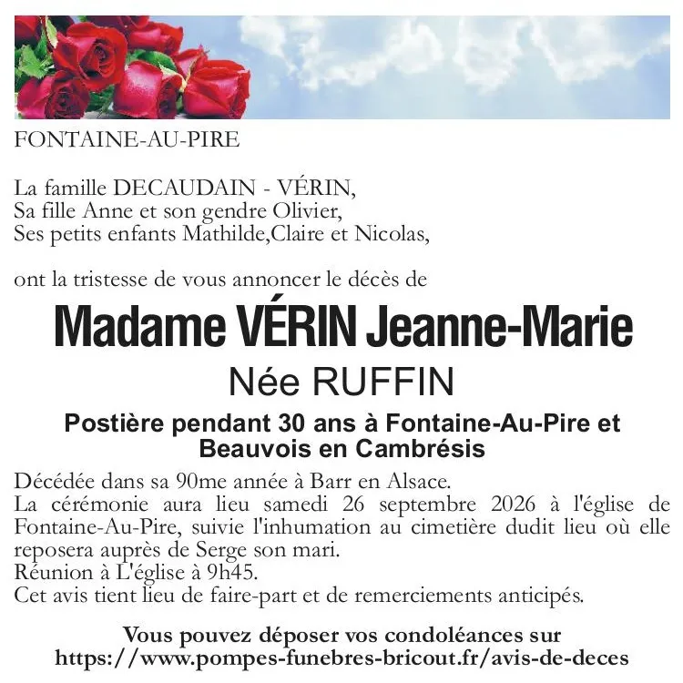 Photo de Jeanne VÉRIN